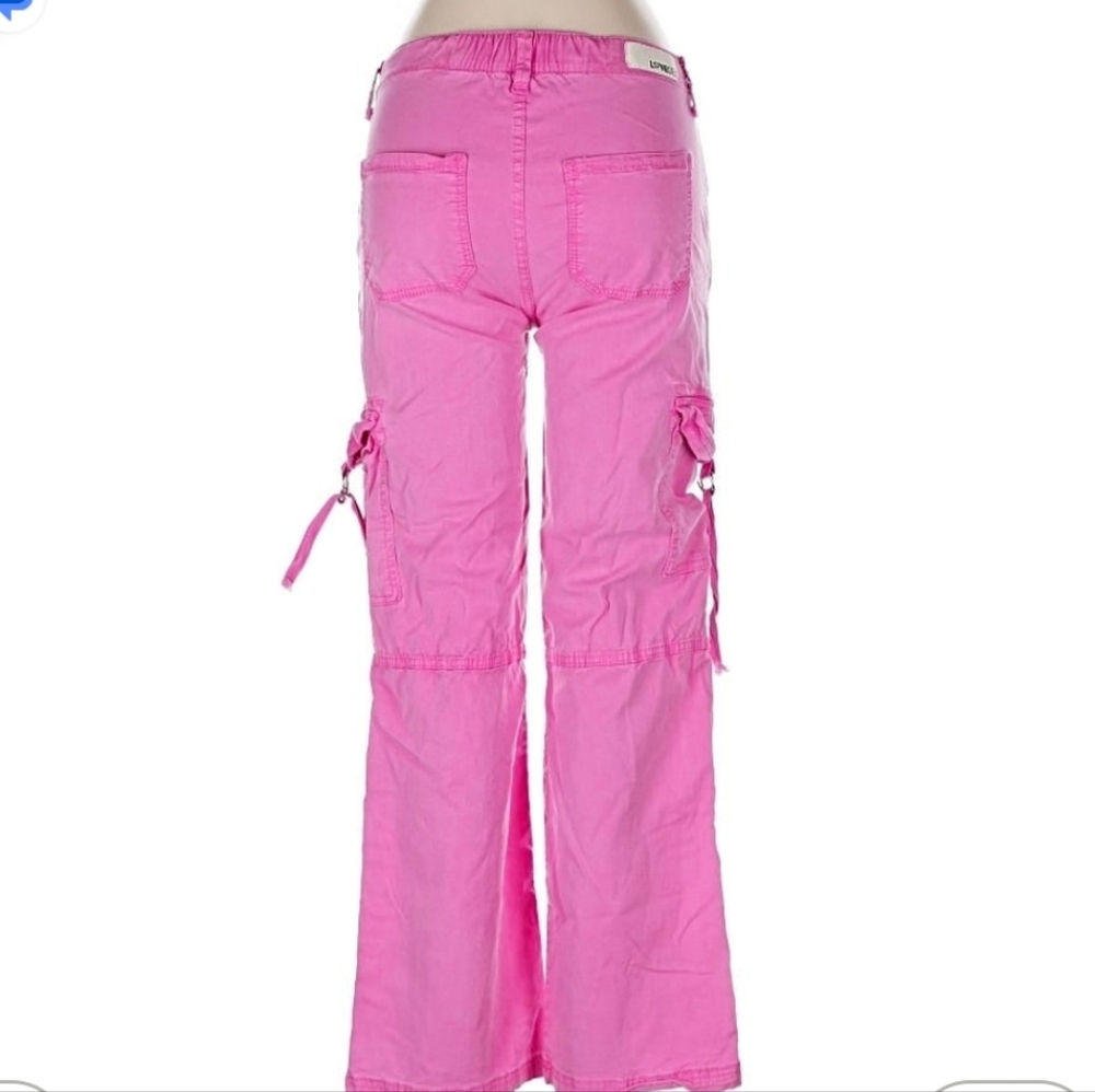 Lovegen Women’s Cargo Pink Pants Size 9/30 - Picture 2 of 7